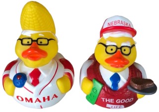 2018 Berkshire Hathaway Annual General Meeting Warren Buffett and Charlie Munger Rubber Ducks